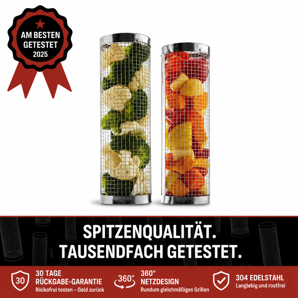 SearMaster™ | Grillen Sie Gemüse Wie Ein Profi, Ohne Dass Etwas Durchfällt