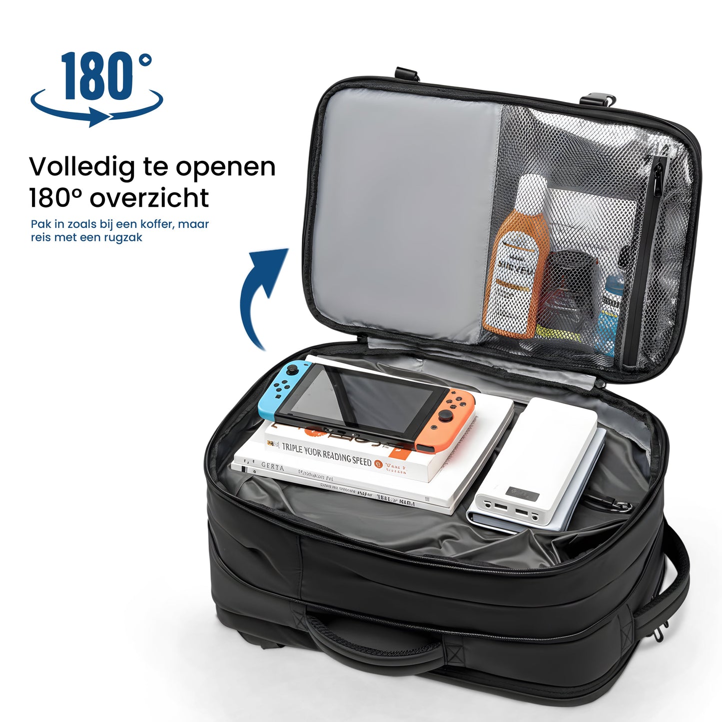 Nimm alles in einer Tasche mit — ohne zusätzliches Gepäck