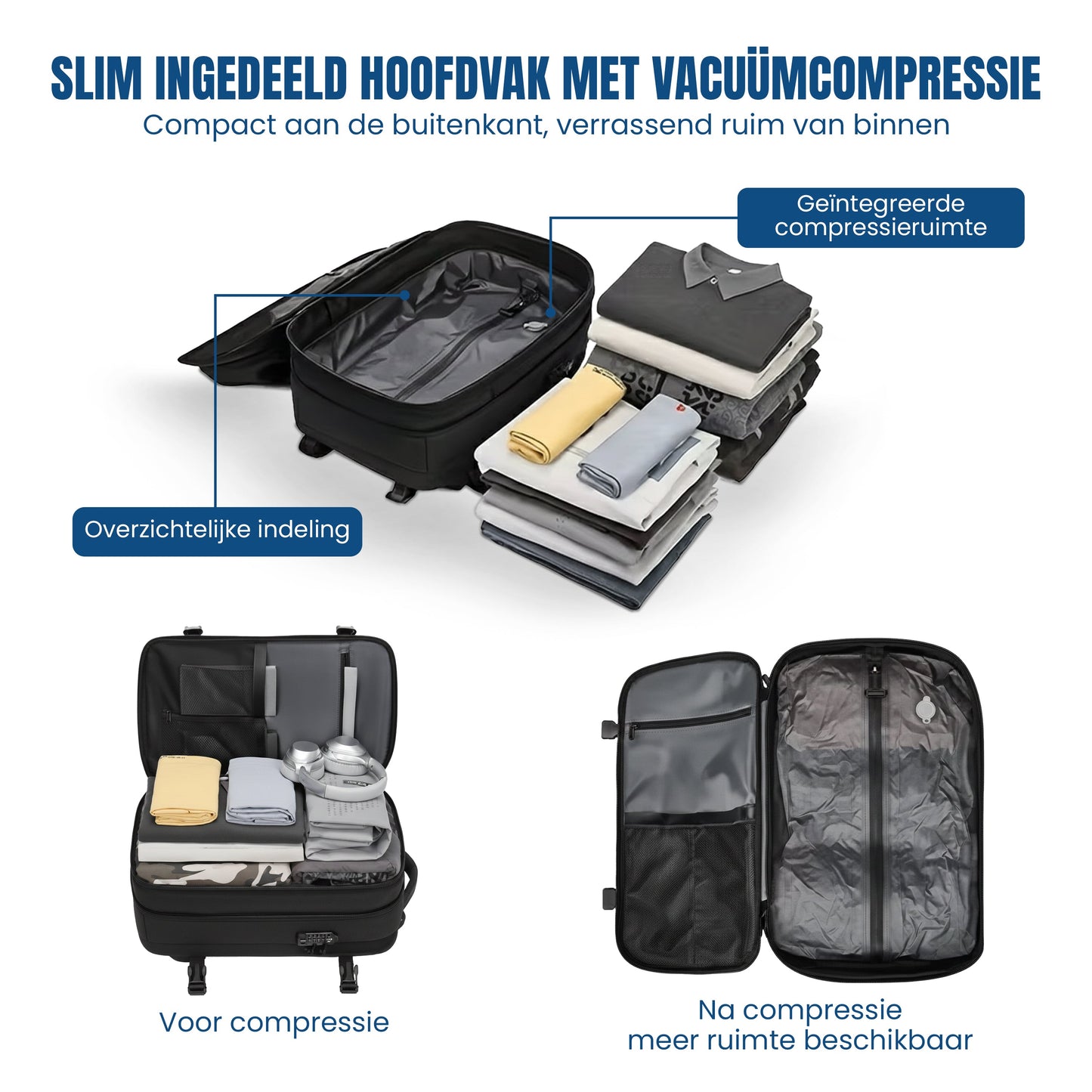 Nimm alles in einer Tasche mit — ohne zusätzliches Gepäck