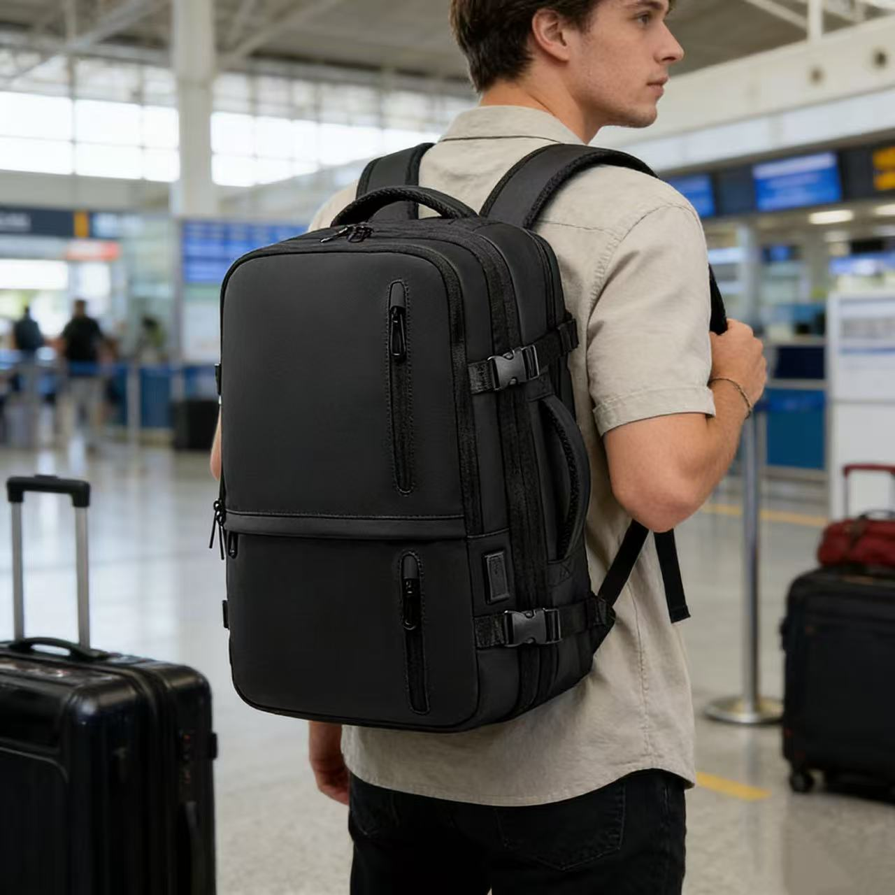Nimm alles in einer Tasche mit — ohne zusätzliches Gepäck