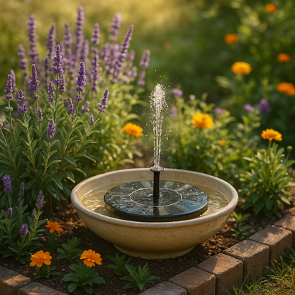 Solar Gartenbrunnen | Mehr Atmosphäre in deinem Garten Ohne Kabel oder Aufwand