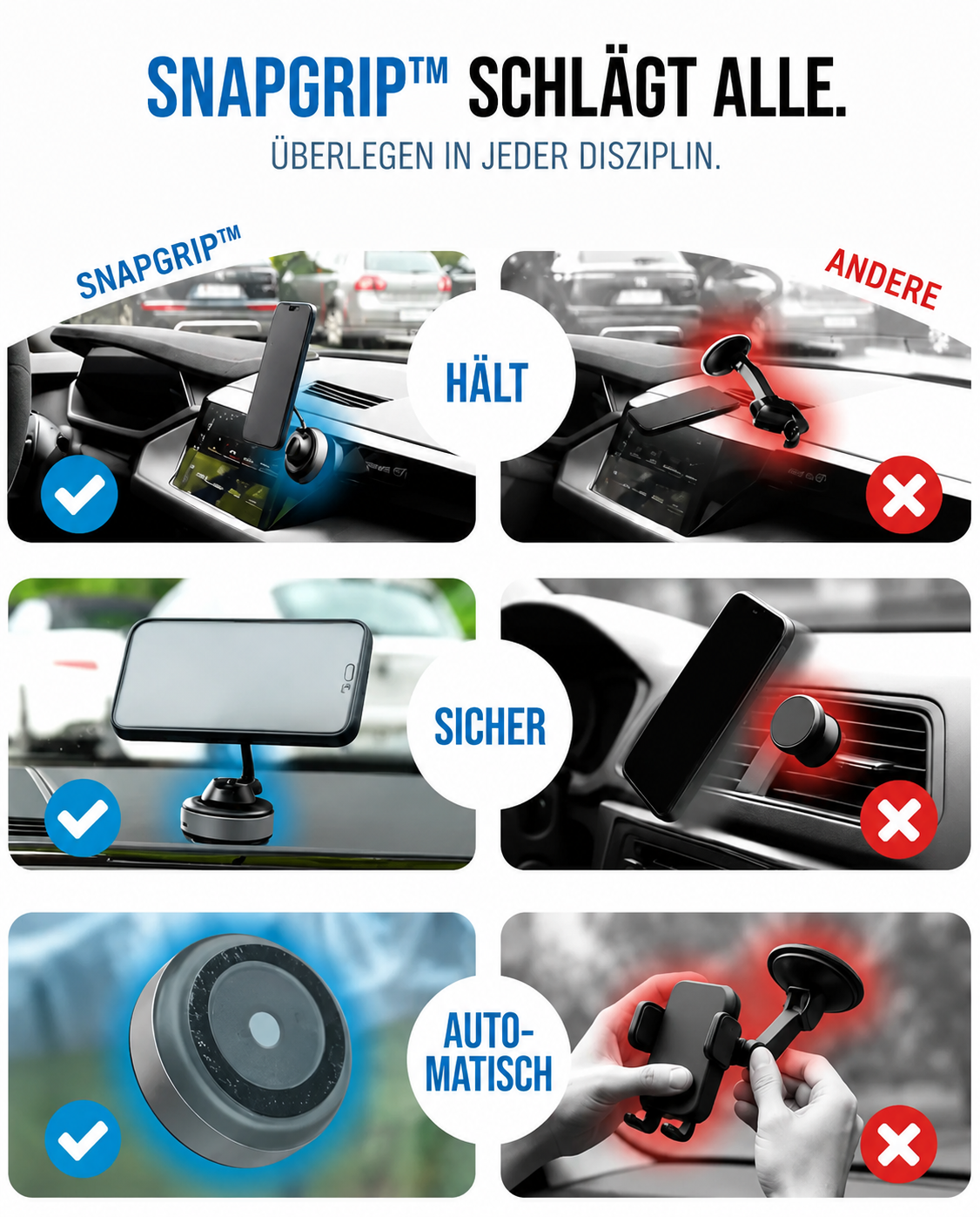 SnapGrip™ Handyhalterung