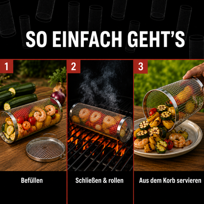 SearMaster™ | Grillen Sie Gemüse Wie Ein Profi, Ohne Dass Etwas Durchfällt