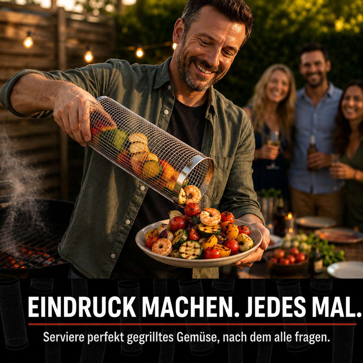 SearMaster™ | Grillen Sie Gemüse Wie Ein Profi, Ohne Dass Etwas Durchfällt