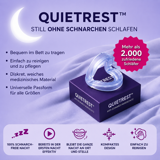 QuietRest™ Anti-Schnarch Mundschutz