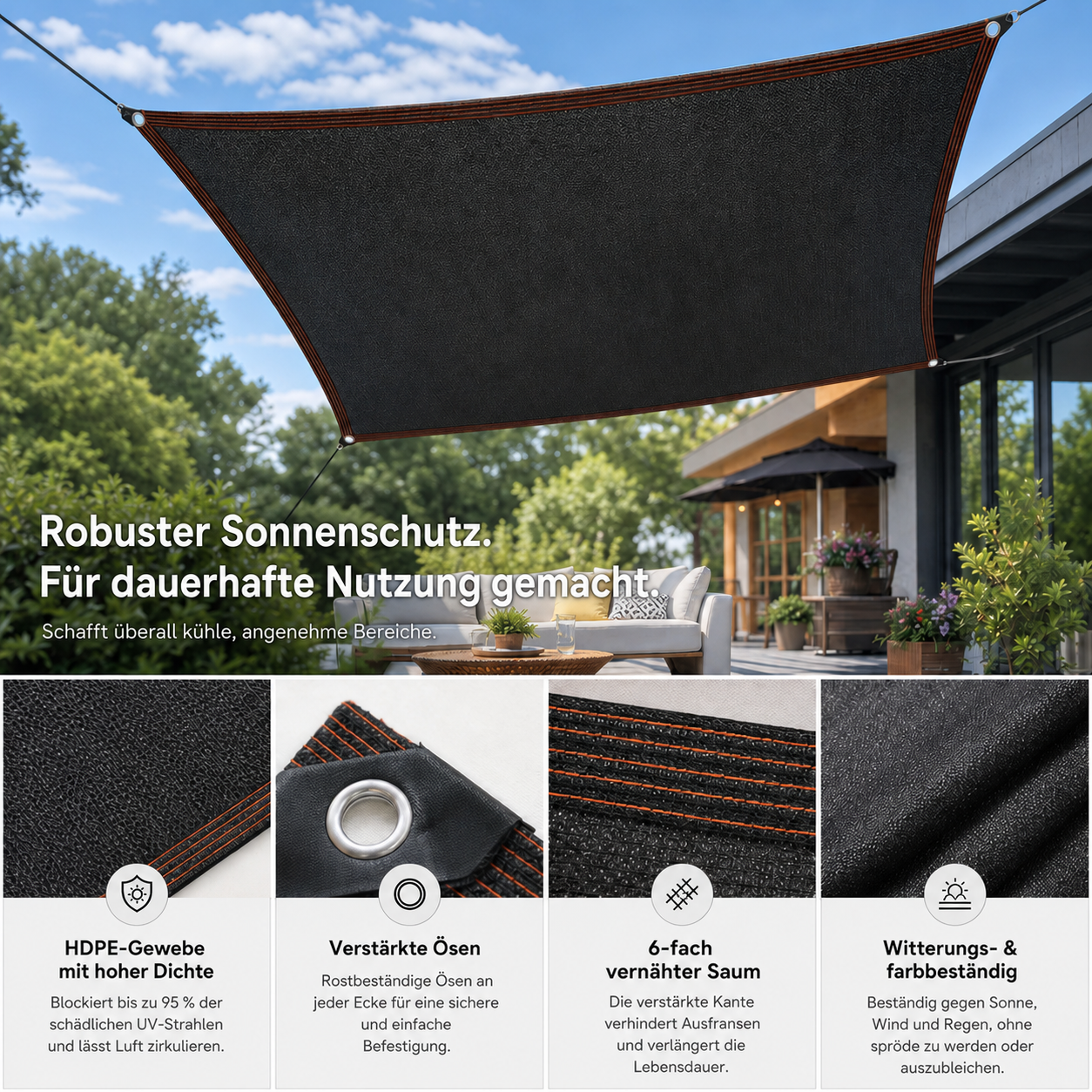 ShadeHaven™ | Machen Sie Aus Ihrer Heißen Terrasse Wieder Einen Lieblingsplatz