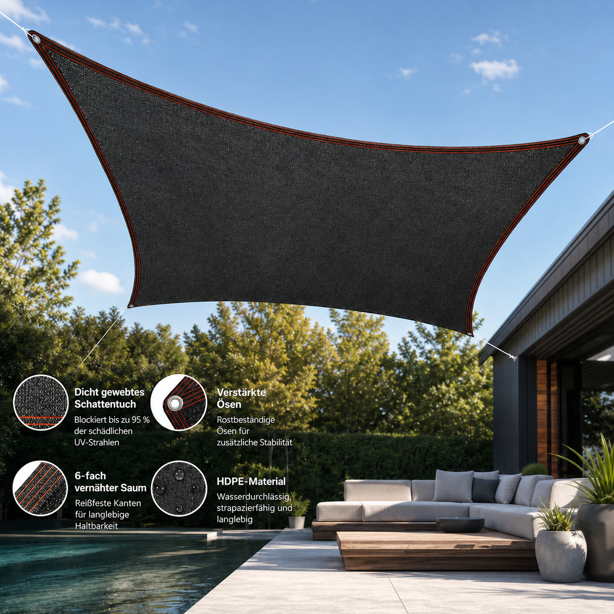 ShadeHaven™ | Machen Sie Aus Ihrer Heißen Terrasse Wieder Einen Lieblingsplatz