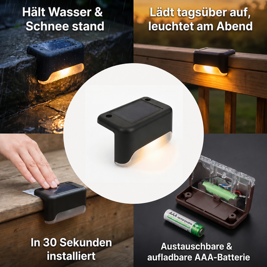 LumiStep™ | Beleuchten Sie Treppe Und Terrasse, Ohne Strom Oder Aufwand