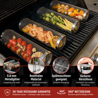 SearMaster™ | Grillen Sie Gemüse Wie Ein Profi, Ohne Dass Etwas Durchfällt