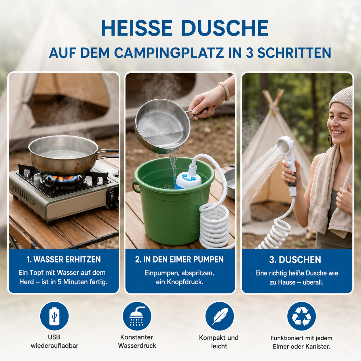 FlowJet™ Mobile Dusche