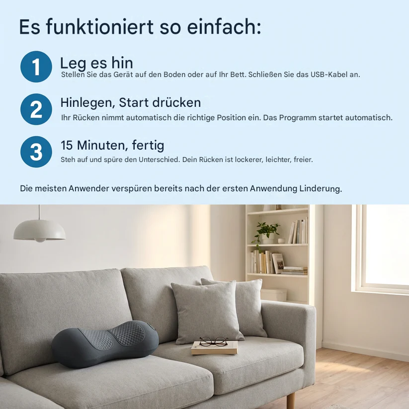 Rückenschmerzen in Minuten lindern – ganz ohne teure Massagen